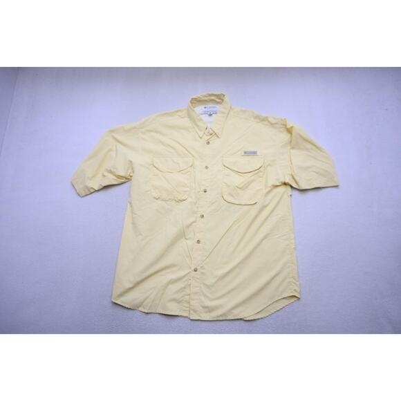 VTG Columbia PFG Vented Fishing Shirt Nylon UPF 30+ Camp Shirt Mens Large - Picture 6 of 16